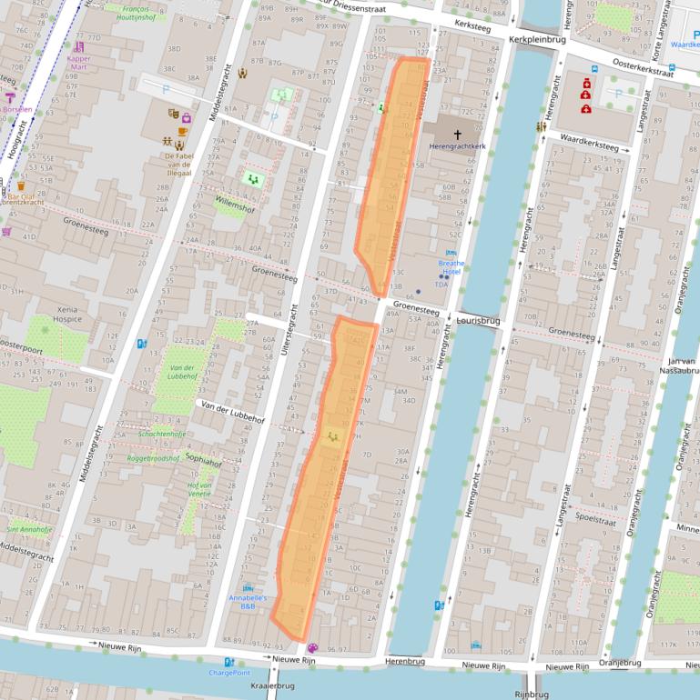 Kaart van postcodegebied 2312SX.