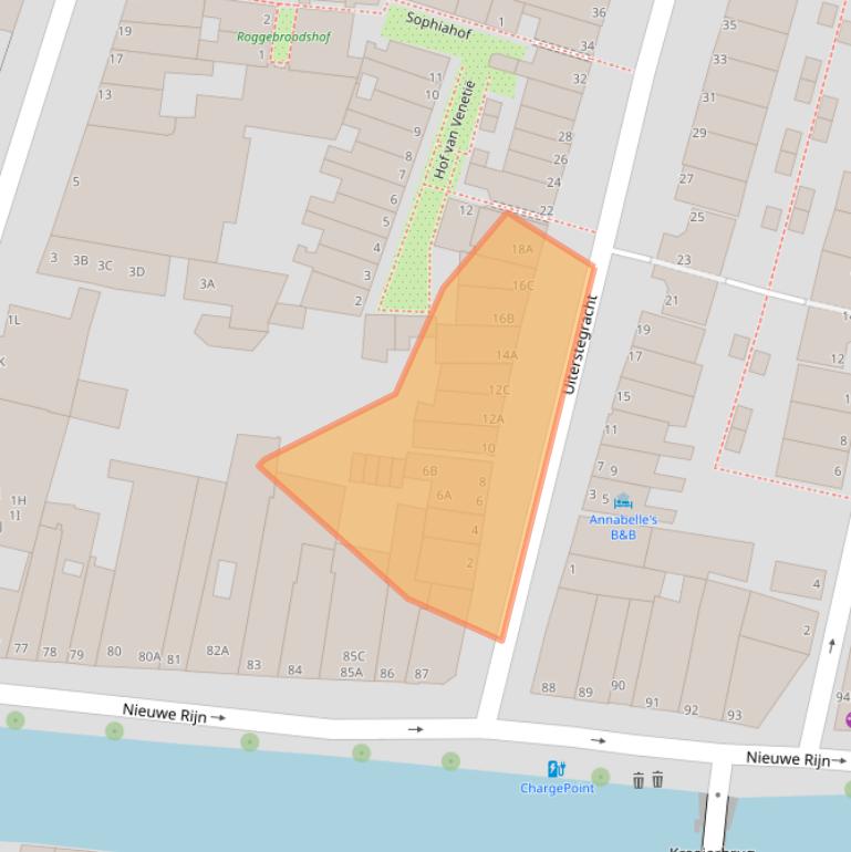 Kaart van postcodegebied 2312TD.