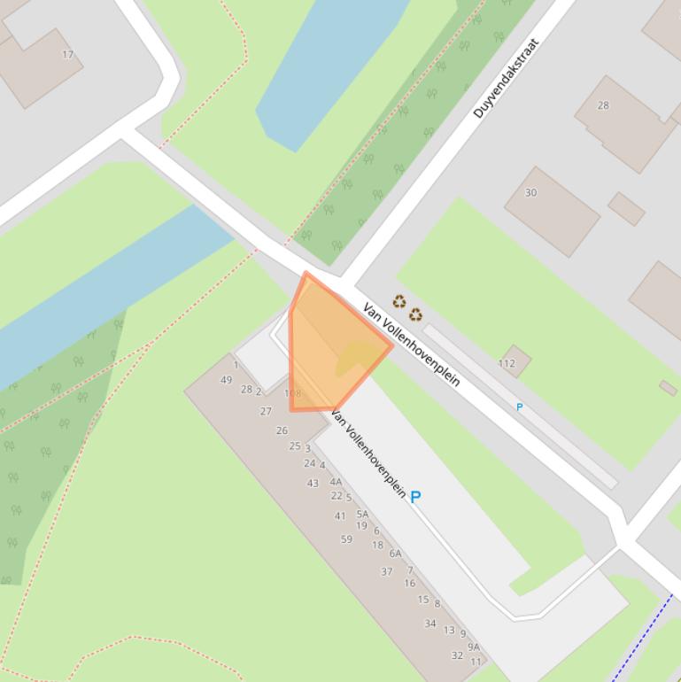 Kaart van postcodegebied 2313ED.