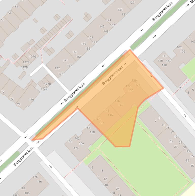 Kaart van postcodegebied 2313HZ.