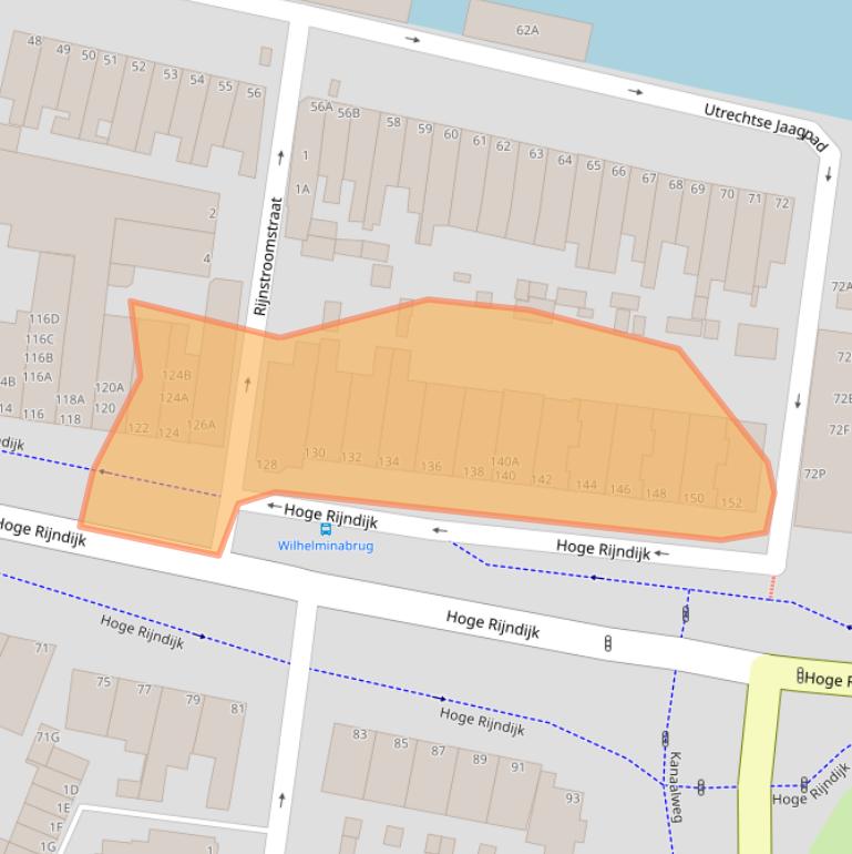 Kaart van postcodegebied 2313KN.