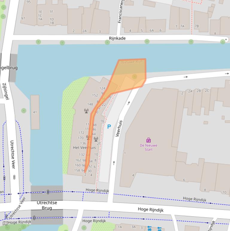 Kaart van postcodegebied 2313KS.