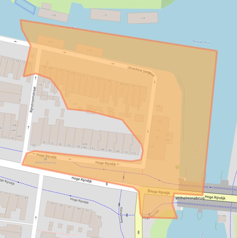 Kaart van postcodegebied 2313LB.