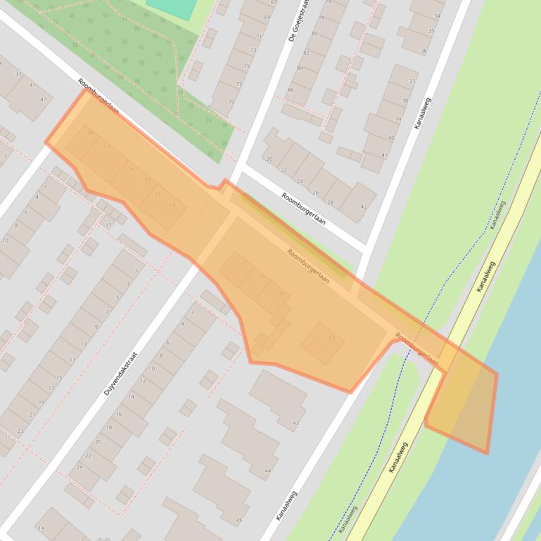 Kaart van postcodegebied 2313PR.