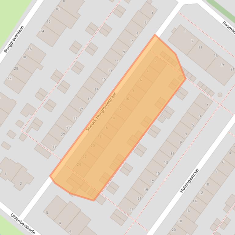 Kaart van postcodegebied 2313PV.