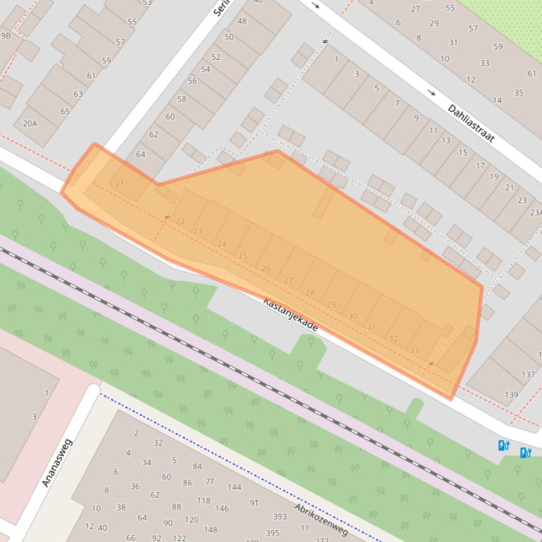 Kaart van postcodegebied 2313XN.