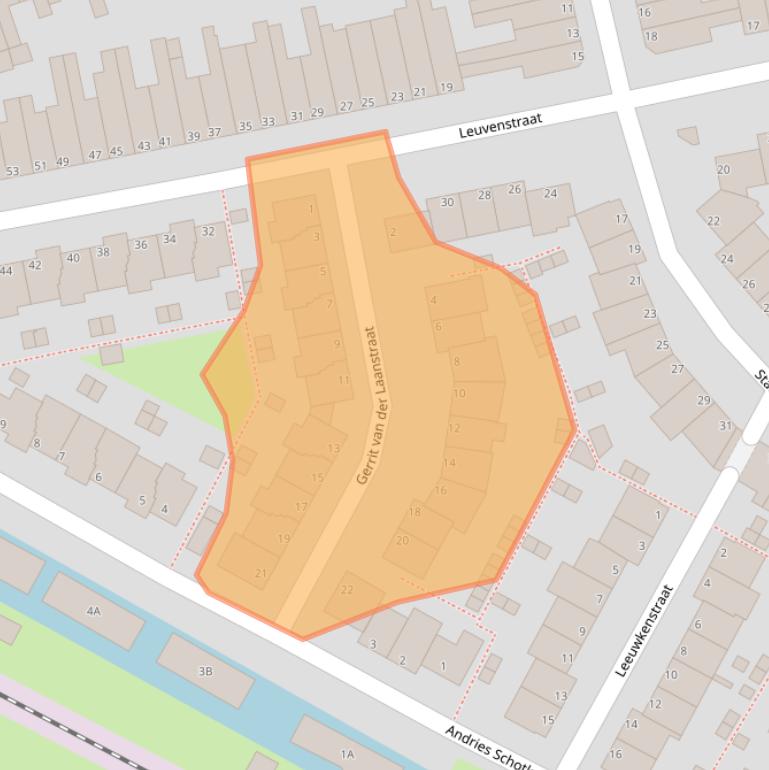 Kaart van postcodegebied 2313XT.