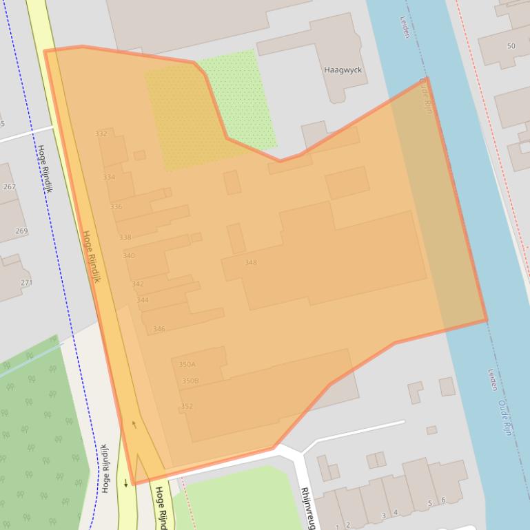 Kaart van postcodegebied 2314AP.