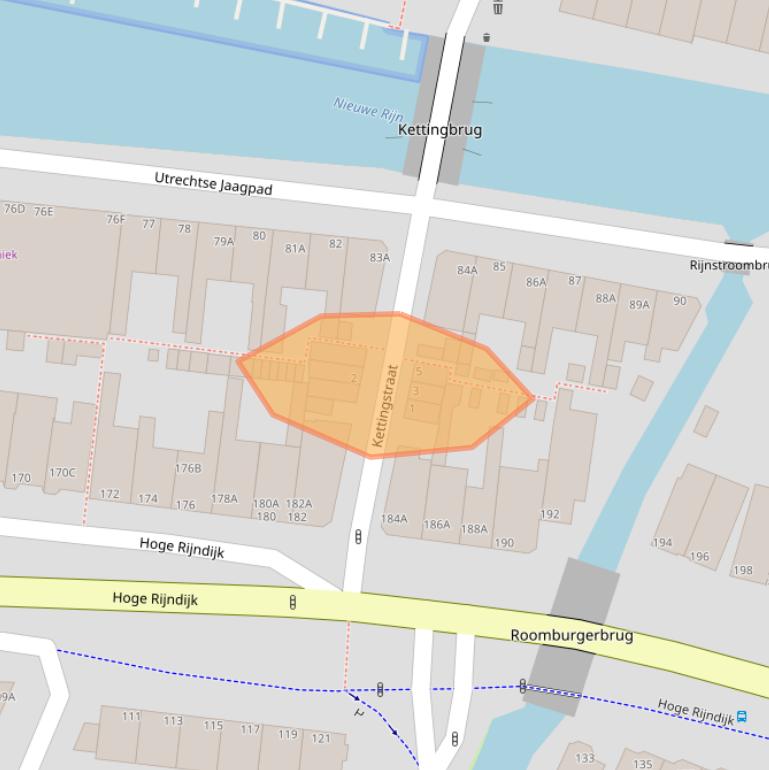 Kaart van postcodegebied 2314BD.