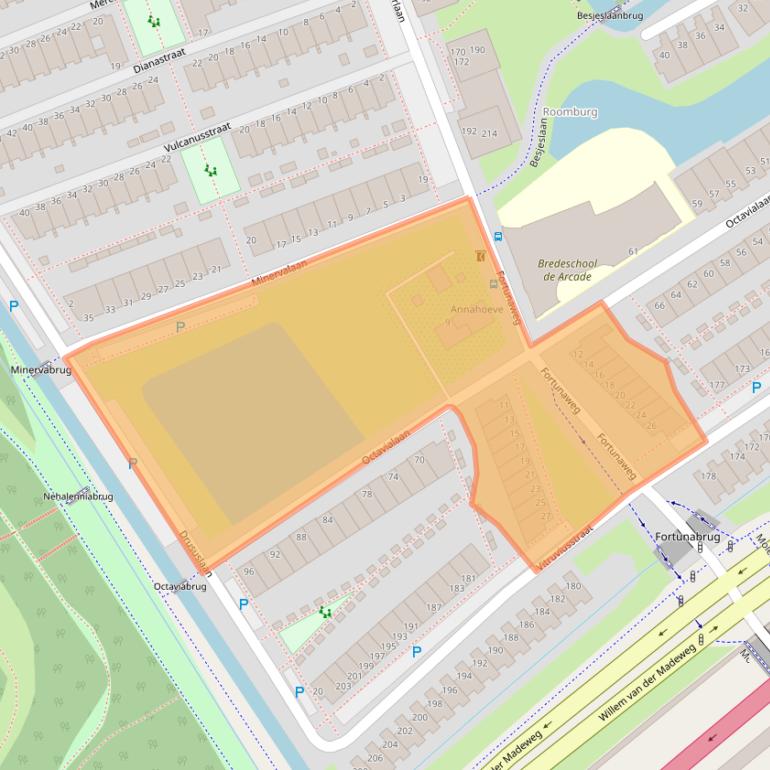 Kaart van postcodegebied 2314BV.