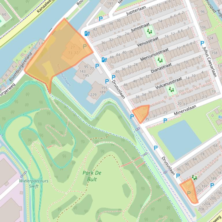 Kaart van postcodegebied 2314BW.