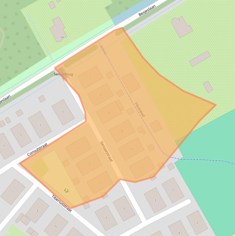 Kaart van postcodegebied 2314DD.