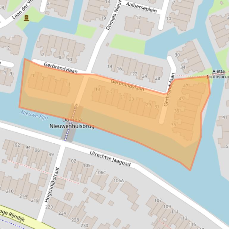 Kaart van postcodegebied 2314EX.