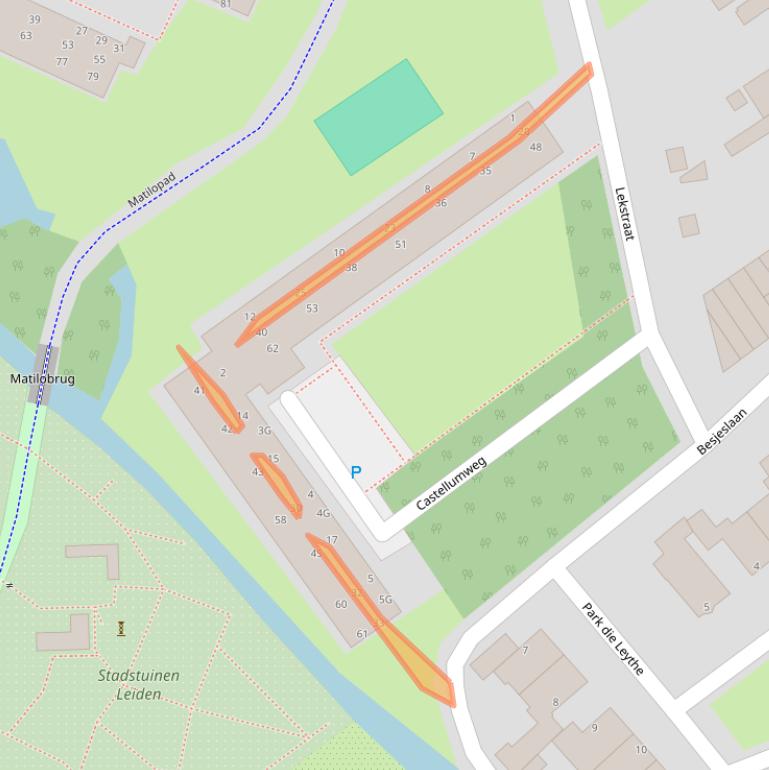 Kaart van postcodegebied 2314VA.