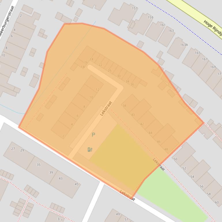 Kaart van postcodegebied 2314VG.