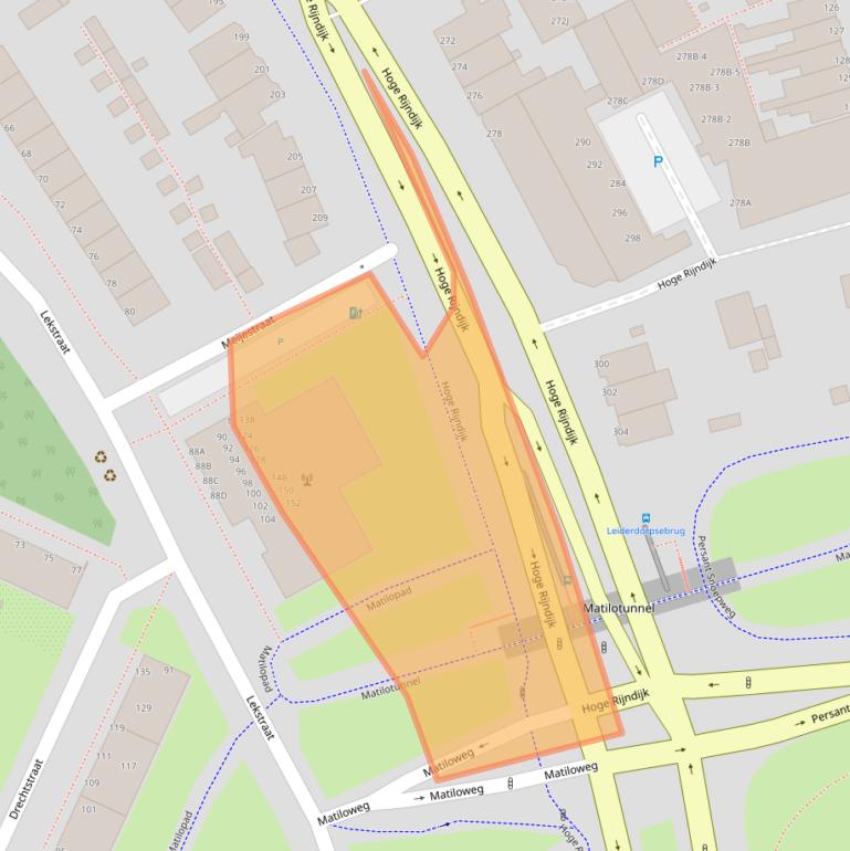 Kaart van postcodegebied 2314VK.