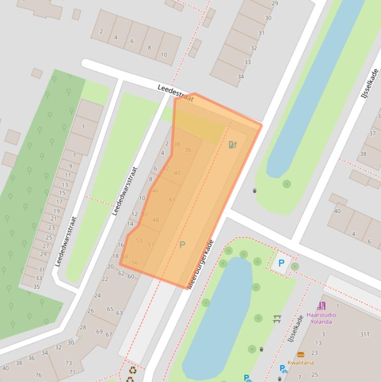 Kaart van postcodegebied 2314VR.