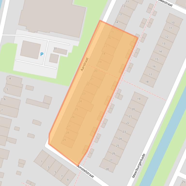 Kaart van postcodegebied 2314VV.