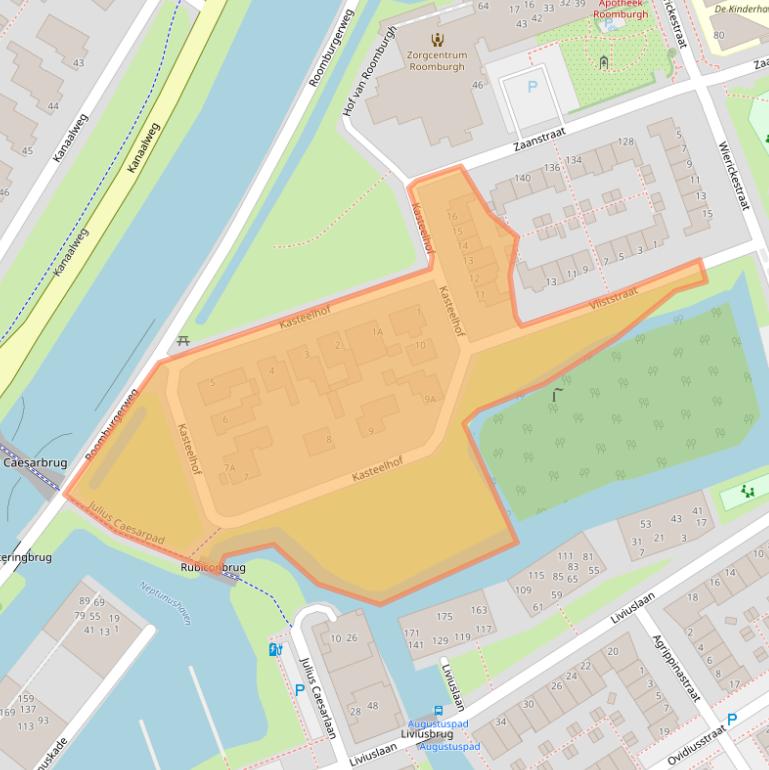 Kaart van postcodegebied 2314XL.