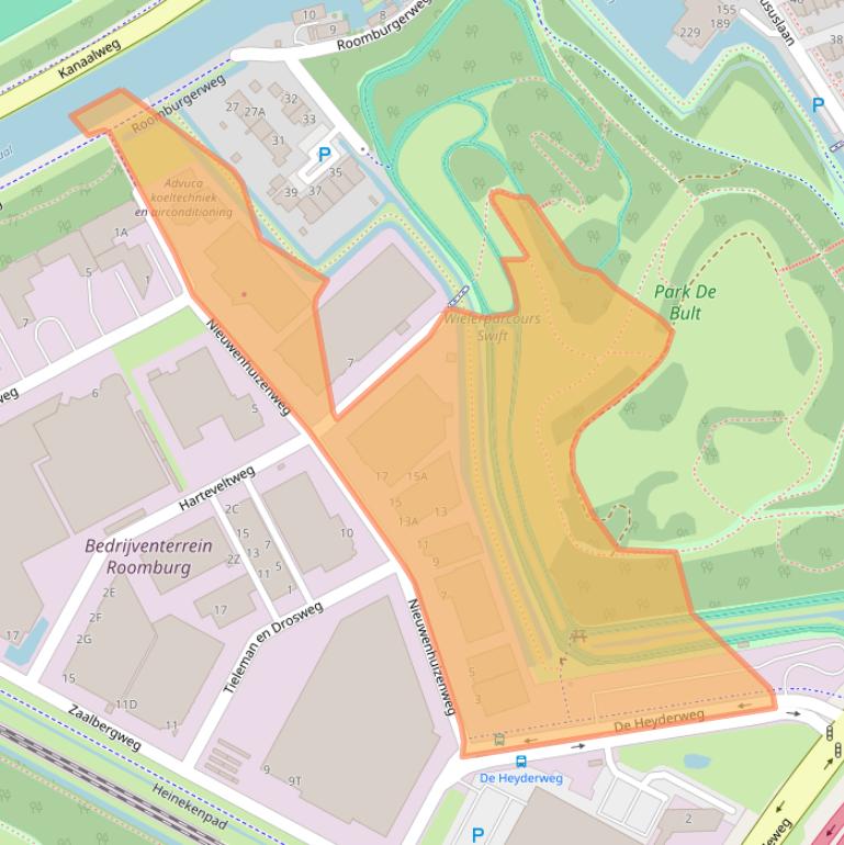 Kaart van postcodegebied 2314XP.