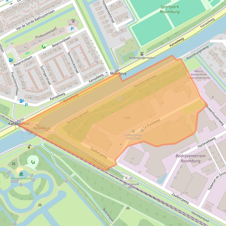 Kaart van postcodegebied 2314XT.