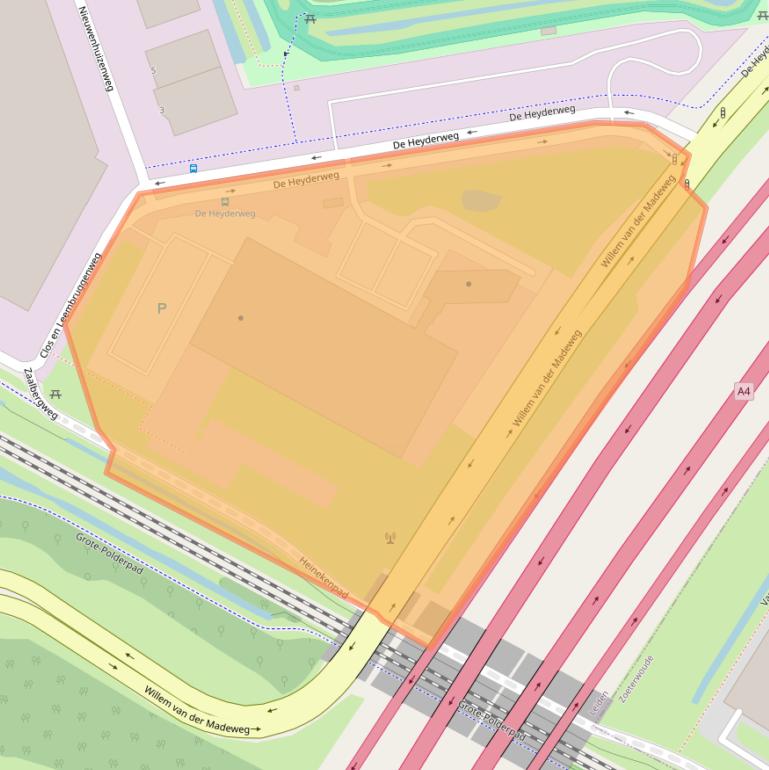 Kaart van postcodegebied 2314XZ.