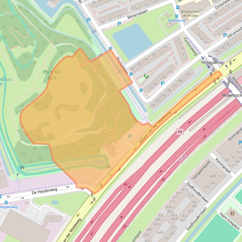 Kaart van postcodegebied 2314ZA.