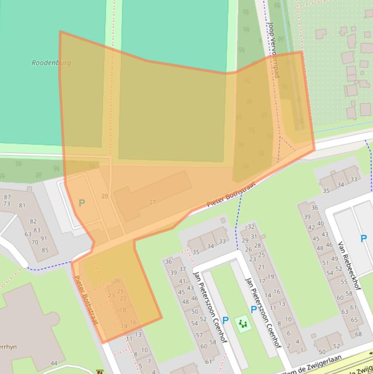 Kaart van postcodegebied 2315AP.