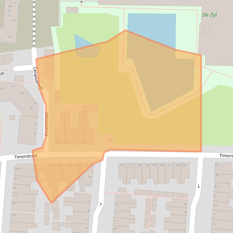 Kaart van postcodegebied 2315BM.