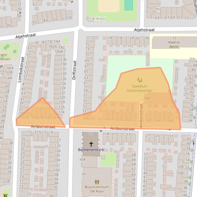 Kaart van postcodegebied 2315GH.