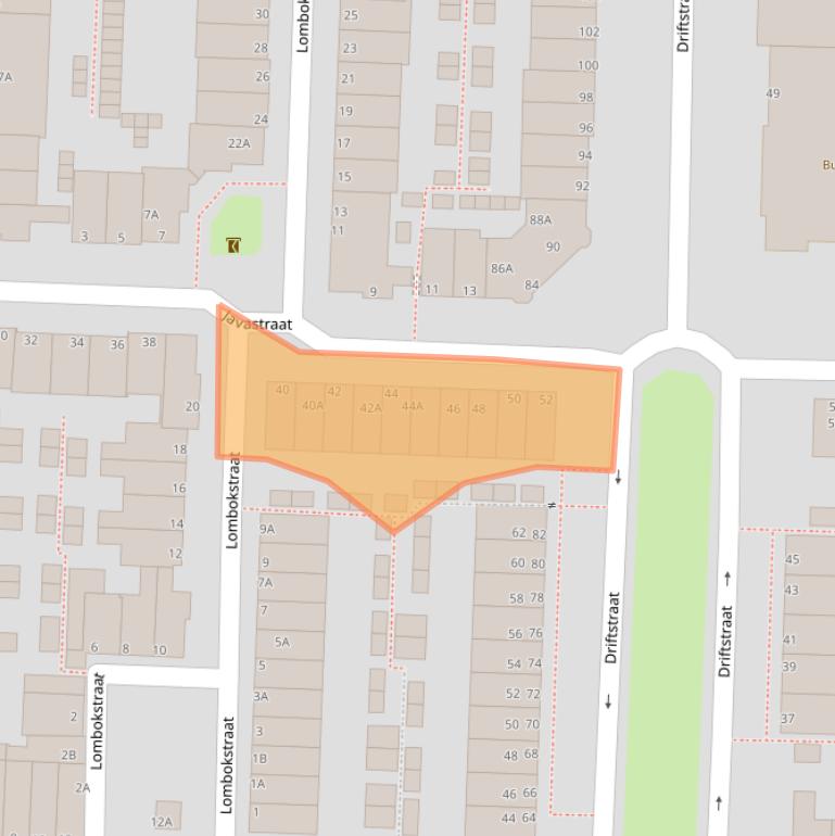 Kaart van postcodegebied 2315GL.