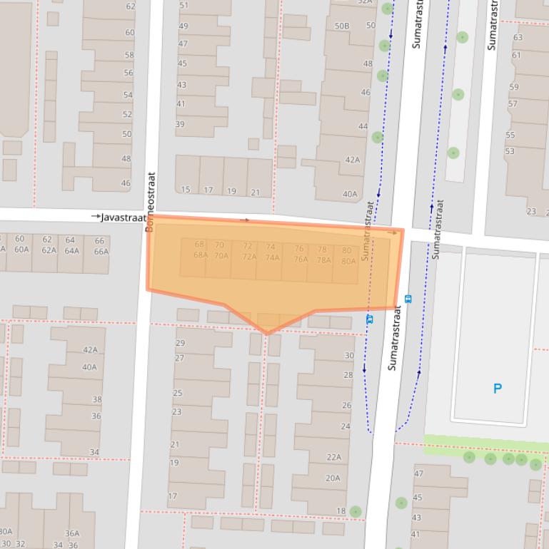 Kaart van postcodegebied 2315GN.