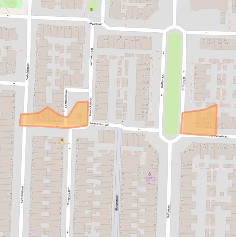 Kaart van postcodegebied 2315GW.
