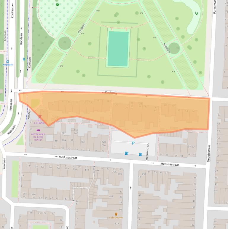 Kaart van postcodegebied 2315HD.