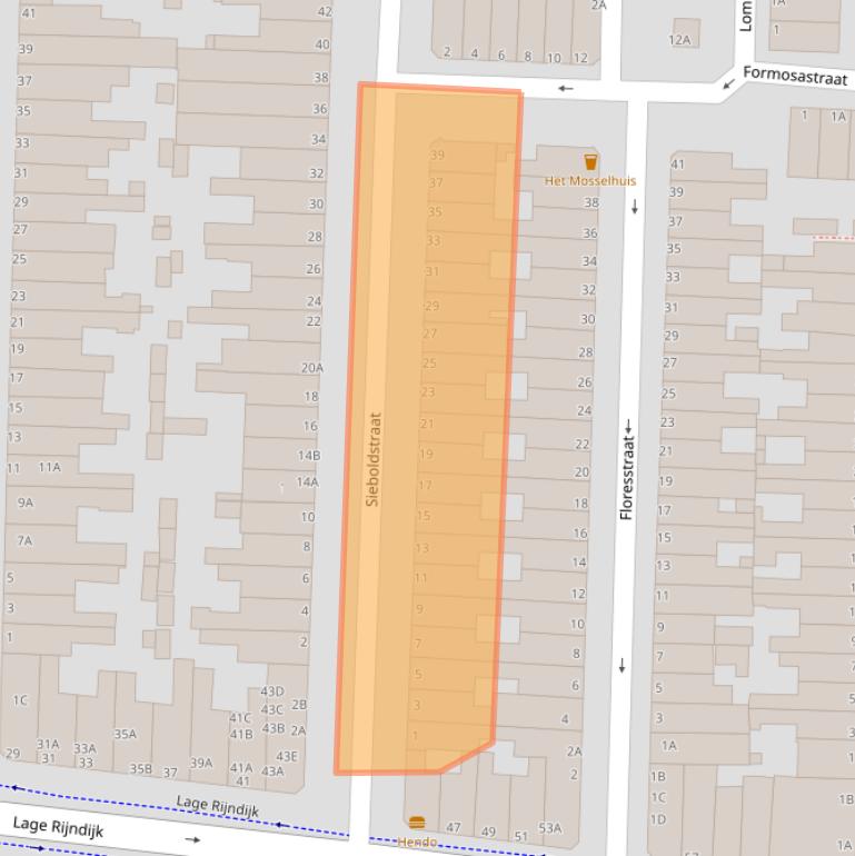 Kaart van postcodegebied 2315HL.