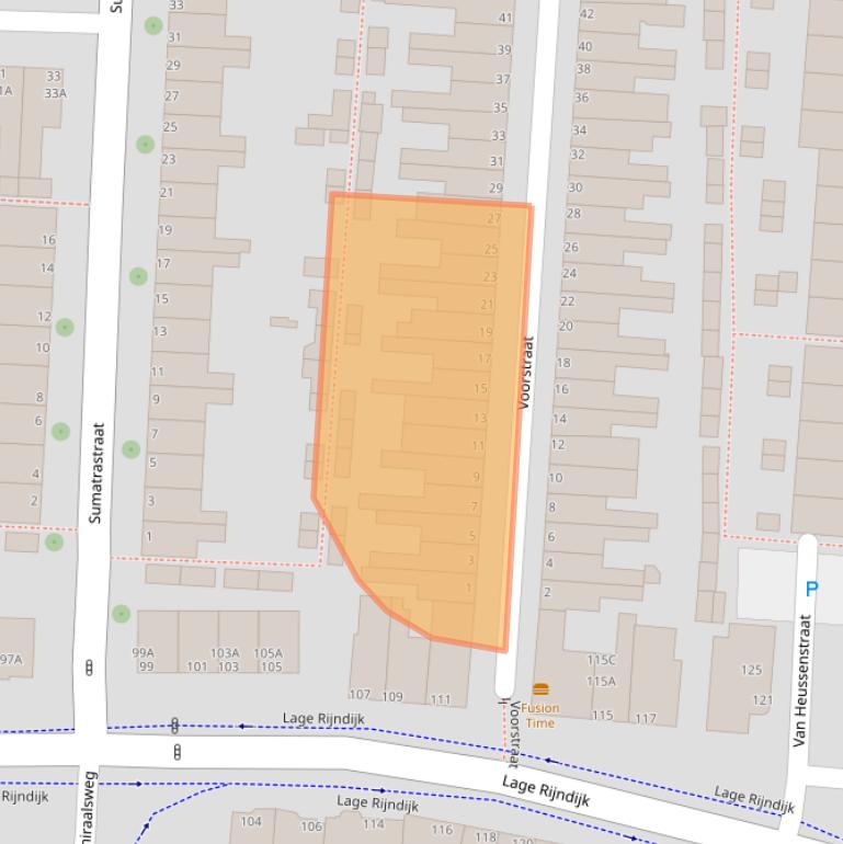 Kaart van postcodegebied 2315JD.