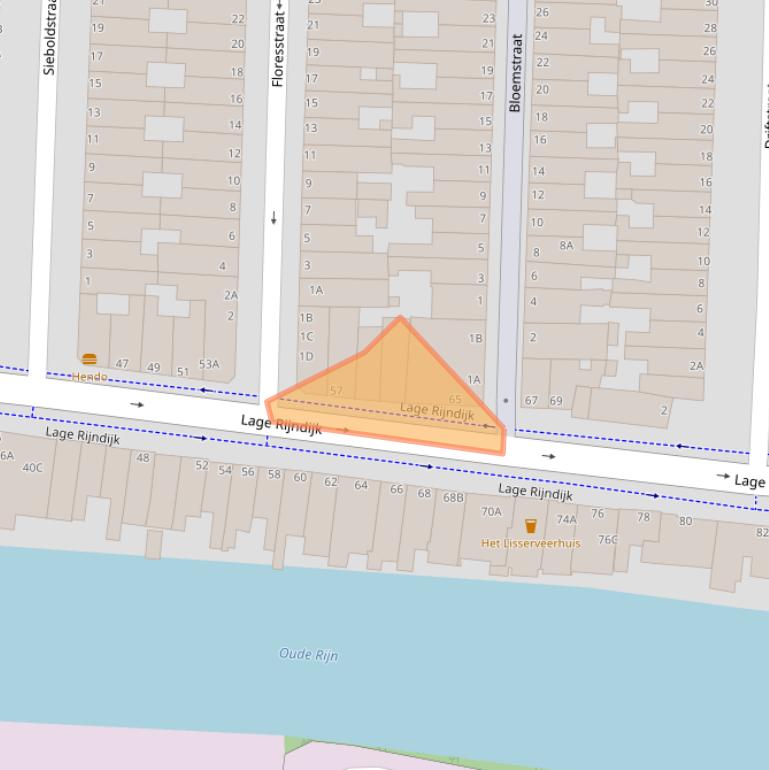 Kaart van postcodegebied 2315JN.