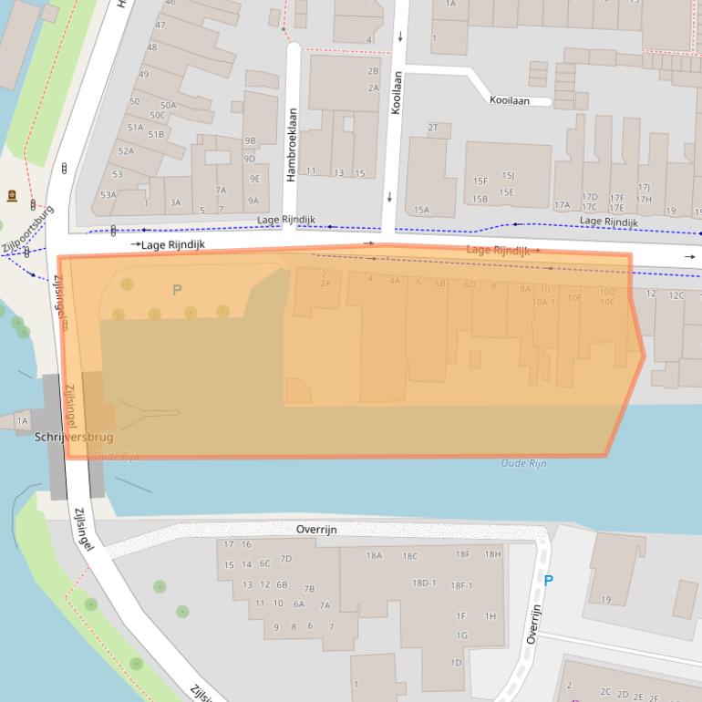 Kaart van postcodegebied 2315JT.