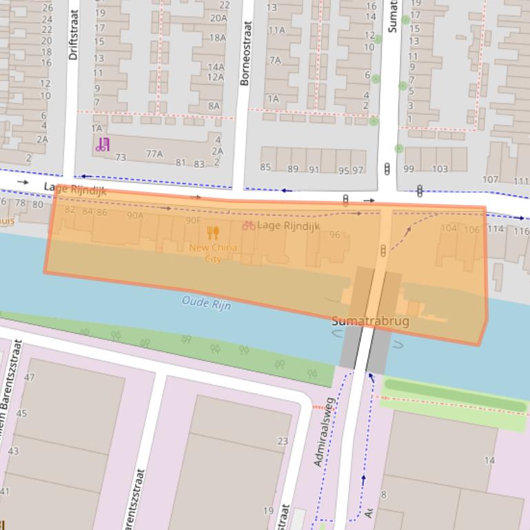 Kaart van postcodegebied 2315JX.