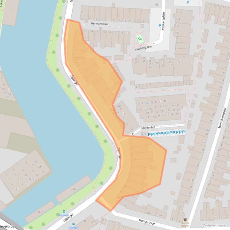 Kaart van postcodegebied 2315KD.