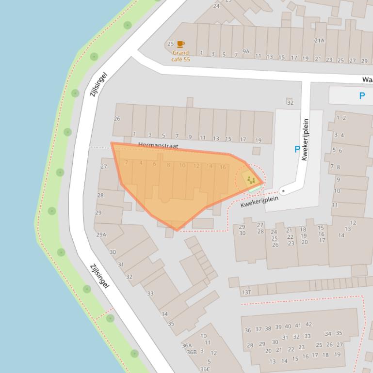 Kaart van postcodegebied 2315KS.