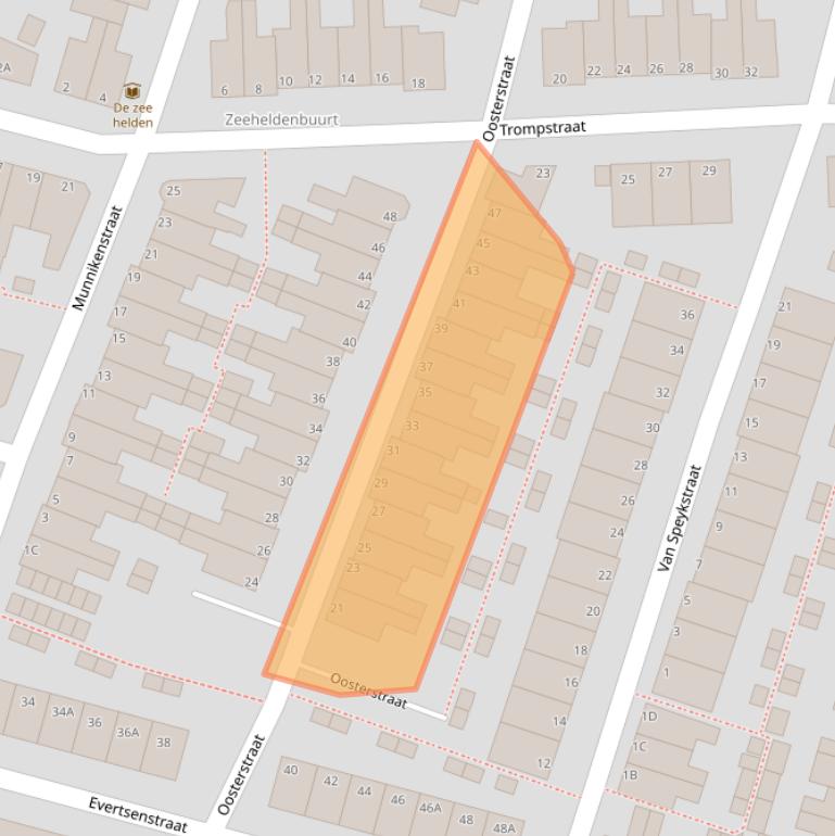 Kaart van postcodegebied 2315LD.