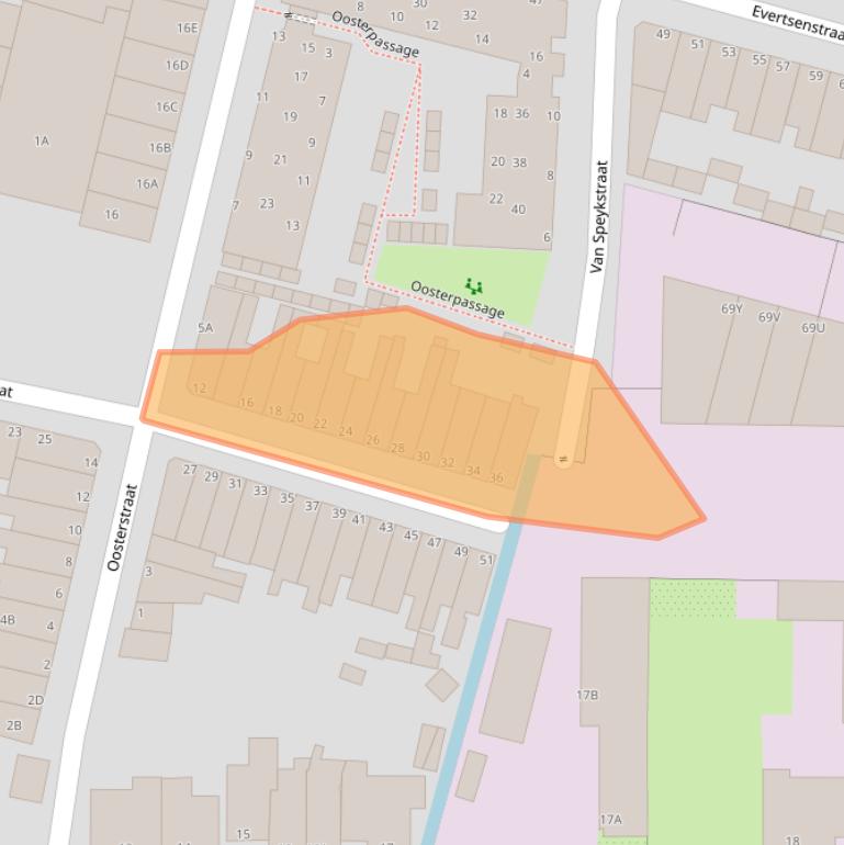 Kaart van postcodegebied 2315LS.