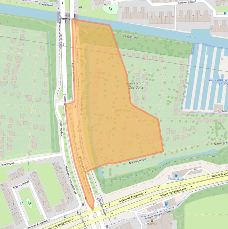 Kaart van postcodegebied 2315PX.