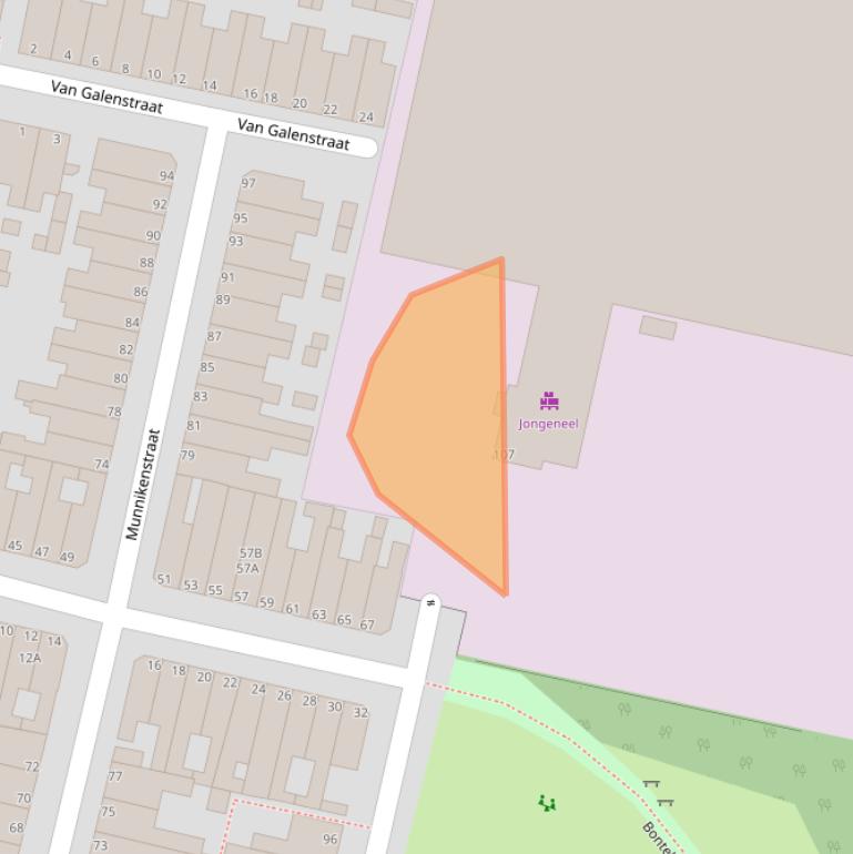 Kaart van postcodegebied 2315SB.