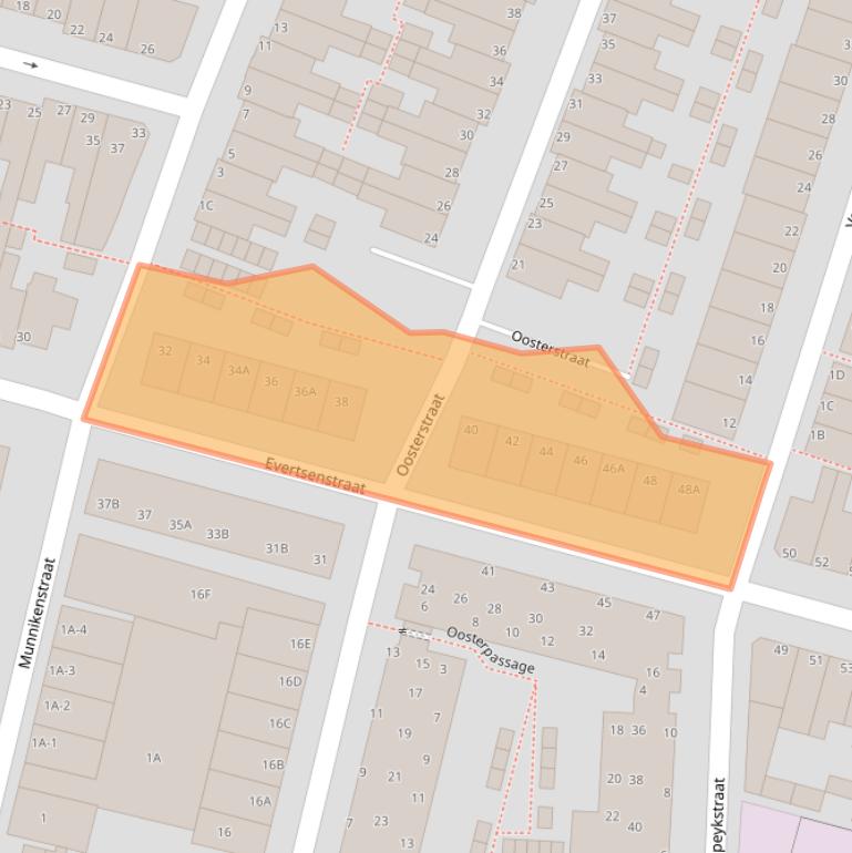 Kaart van postcodegebied 2315SM.