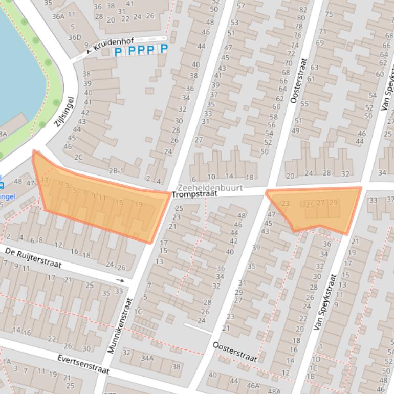 Kaart van postcodegebied 2315ST.