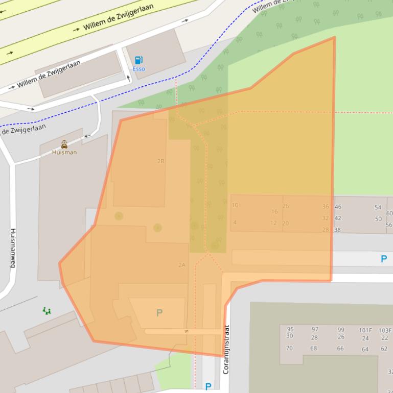 Kaart van postcodegebied 2315VR.