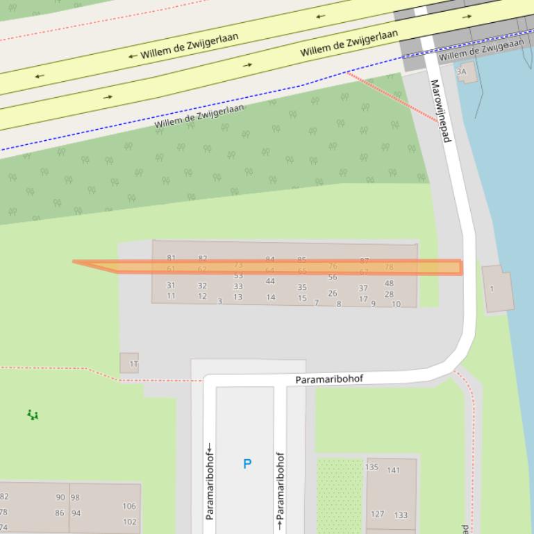 Kaart van postcodegebied 2315VX.