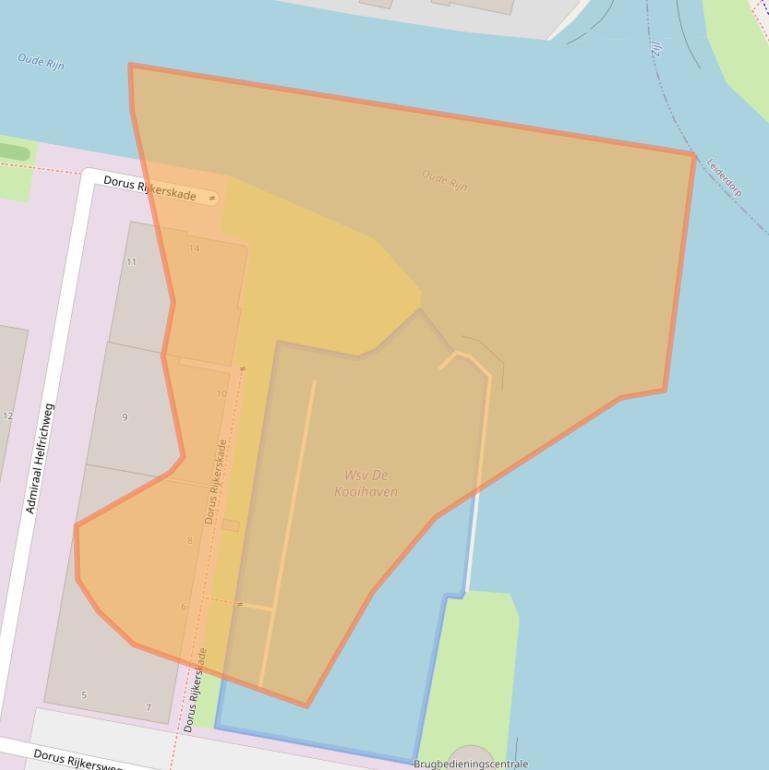 Kaart van postcodegebied 2315WB.